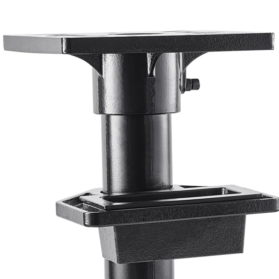 VEVOR Bench Grinder Stand, Heavy-Duty Bench Grinder and Vise Floor Pedestal with 10.6" x 10.6" Mounting Plate, Pre-Cut Mounting Slots & Water Pot, Compatible with Most Bench Grinders