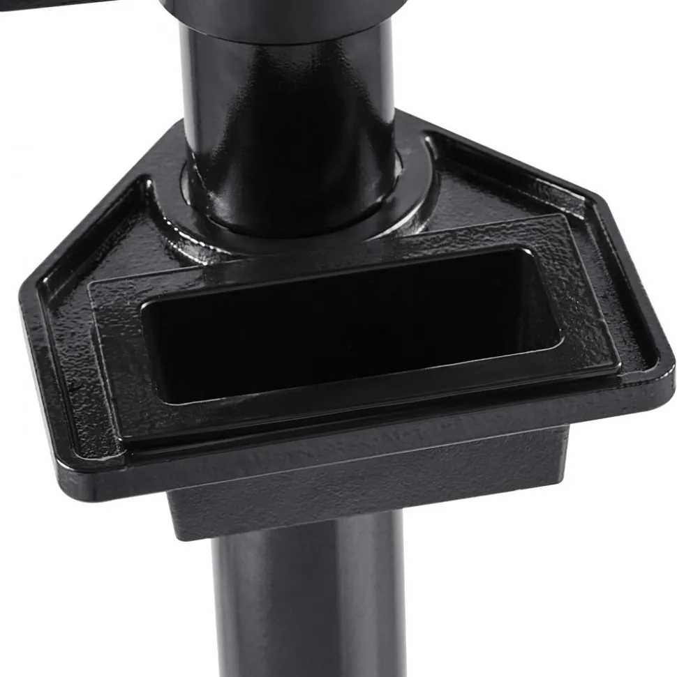 VEVOR Bench Grinder Stand, Heavy-Duty Bench Grinder and Vise Floor Pedestal with 10.6" x 10.6" Mounting Plate, Pre-Cut Mounting Slots & Water Pot, Compatible with Most Bench Grinders