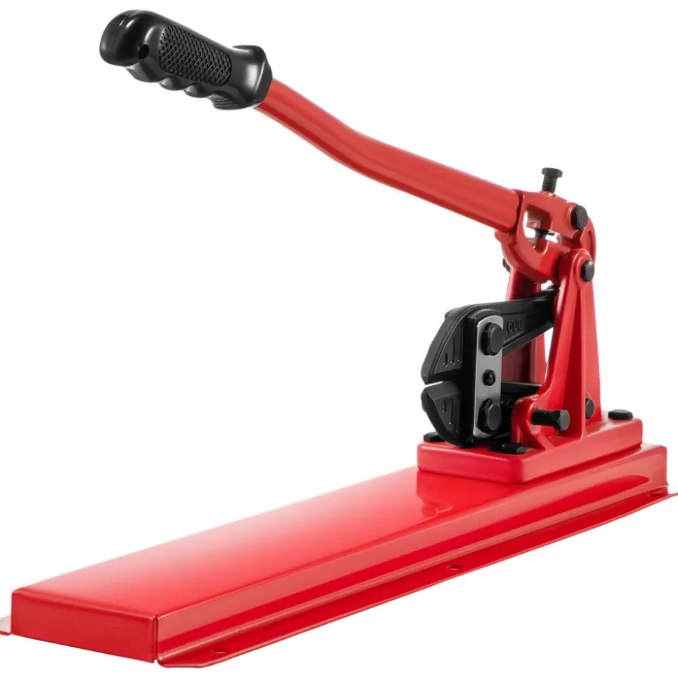 VEVOR Bench Swager Tool 24" Wire Rope Swaging Tool with Crimper Cable Bolt Cutter Head Bench Crimper 1/16"-3/16" Aluminum/Copper Sleeves Bench Cable Alloy Steel Crimper Swager for1/2" Wire Rope Fe