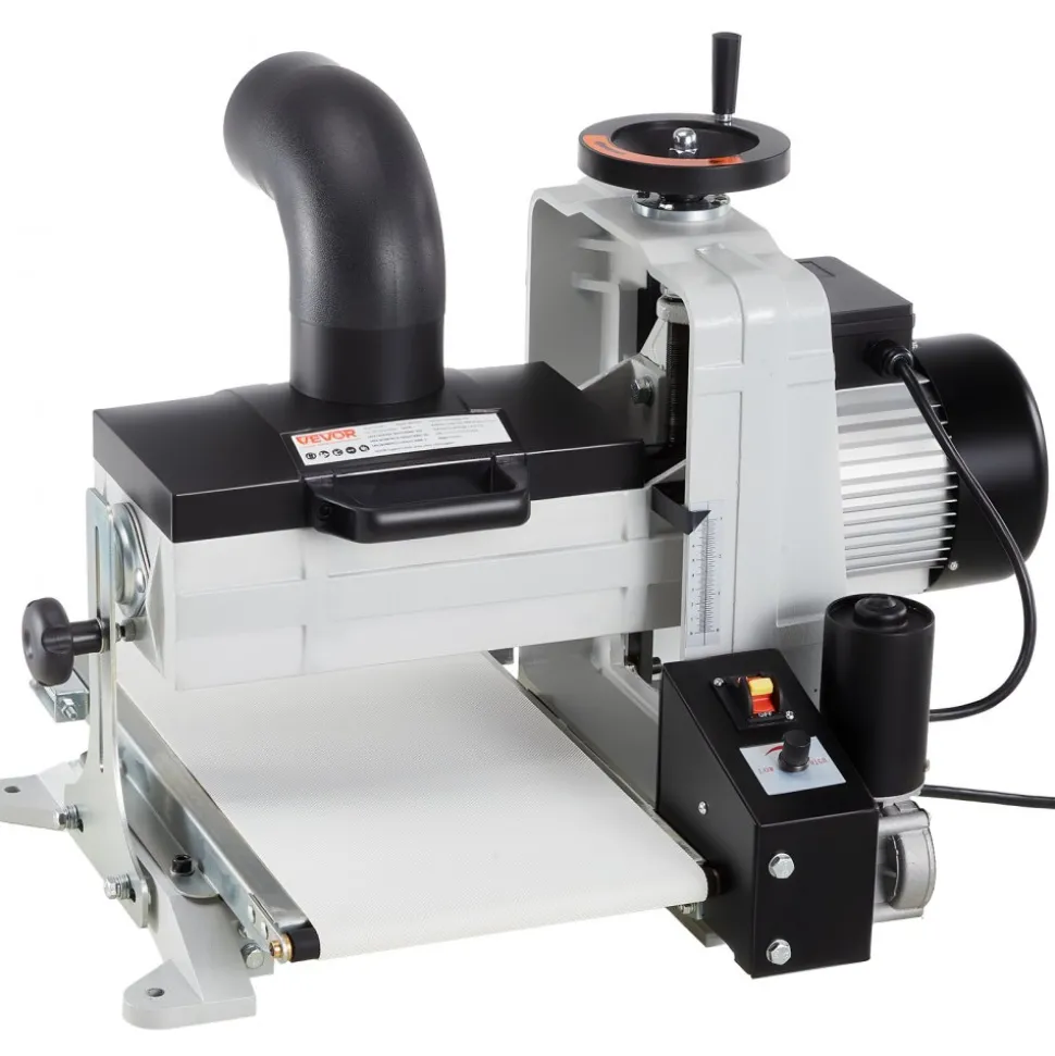 VEVOR 10" Benchtop Drum Sander, 1HP 1725RPM Dual Motor Drum Sander for Woodworking - Variable Speed Conveyor Belt & 4" Dust Collection Port for Cabinet Making & Furniture Finishing