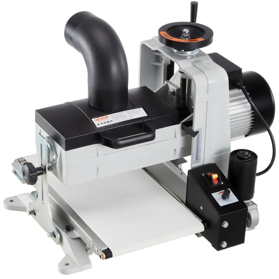 VEVOR 10" Benchtop Drum Sander, 1HP 1725RPM Dual Motor Drum Sander for Woodworking - Variable Speed Conveyor Belt & 4" Dust Collection Port for Cabinet Making & Furniture Finishing