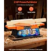 VEVOR Benchtop Jointer, 6 in, 2 HP 12000 RPM Bench Top Wood Jointer, with Straight Cutterhead, 2 HSS Blades, 6 x 23 in Cast Aluminum Table, Up to 1/8 in Depth, Adjustable Fence, for Woodworking DIY