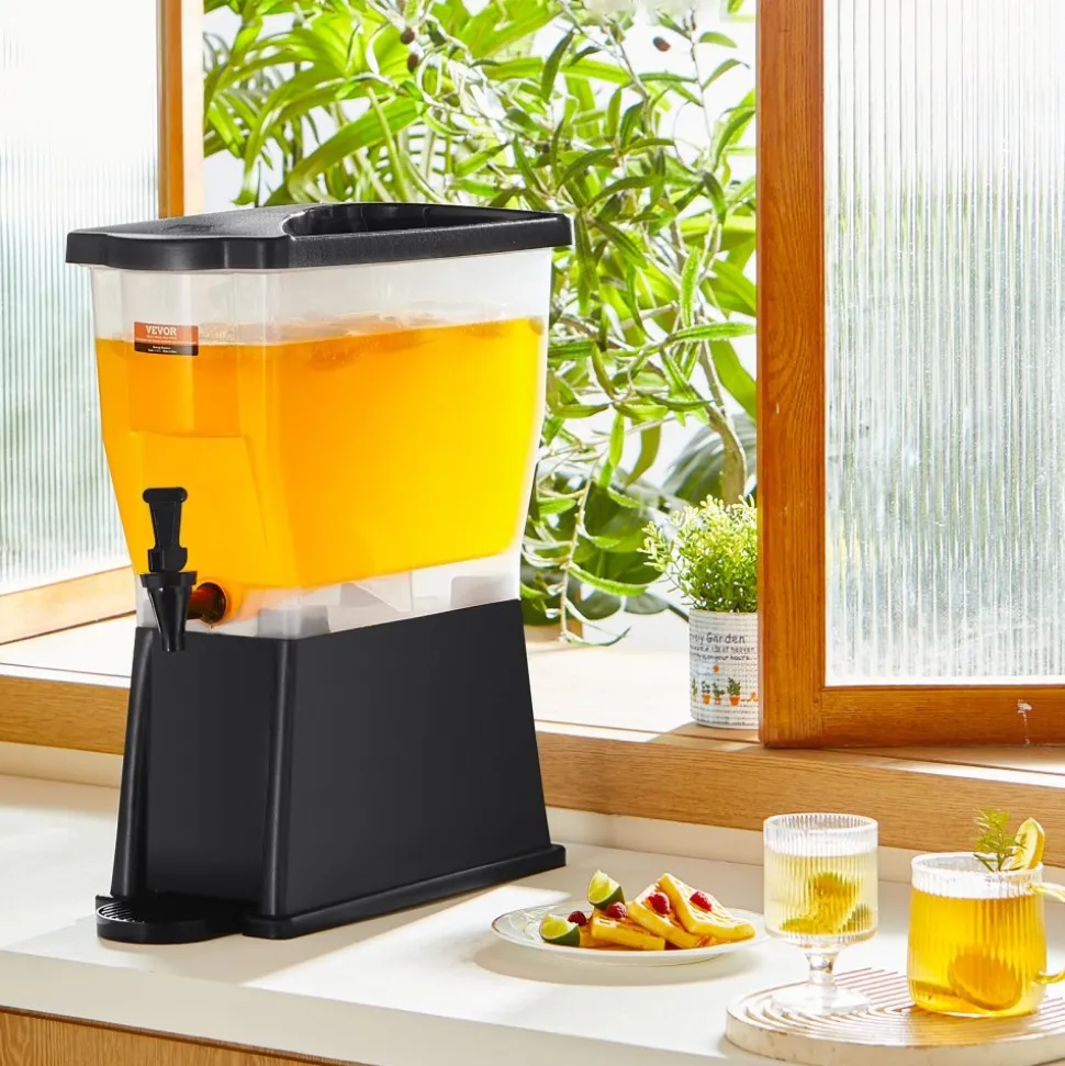 VEVOR Beverage Dispenser, 3 Gallon Drink Dispenser for Parties, Plastic Juice Dispenser with Stand Spigot Lid, Iced Tea Lemonade Juice Water Dispenser, for Restaurants, Hotels, Parties