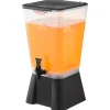 VEVOR Beverage Dispenser, 2.5 Gallon Drink Dispensers for Parties, Glass Juice Dispenser with Metal Stand, Stainless Steel Spigot, Iced Tea Lemonade Juice Water Dispensers for Parties