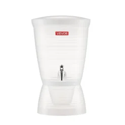 VEVOR Beverage Dispenser, 2.64 Gallon Drink Dispenser for Parties, Plastic Juice Dispensers with Spigot Ice Chamber, Iced Tea Lemonade Juice Water Dispensers, for Restaurants, Hotels, Parties