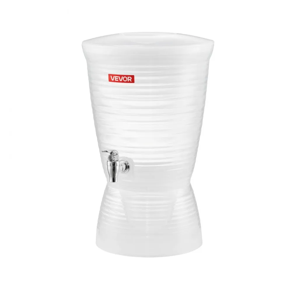 VEVOR Beverage Dispenser, 2.64 Gallon Drink Dispenser for Parties, Plastic Juice Dispensers with Spigot Ice Chamber, Iced Tea Lemonade Juice Water Dispensers, for Restaurants, Hotels, Parties