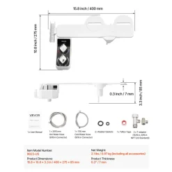 VEVOR Bidet Attachment for Toilet, 0.3