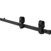 VEVOR Bi-Folding Sliding Barn Door Hardware Track Kit, 40" Top Mount Track Kit, Slide Smoothly & Quietly, Heavy Duty, Easy to Install, Suitable for Two 18" Closet Pantry Laundry Doors (Not Included)
