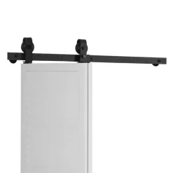 VEVOR Bi-Folding Sliding Barn Door Hardware Track Kit, 40" Top Mount Track Kit, Slide Smoothly & Quietly, Heavy Duty, Easy to Install, Suitable for Two 18" Closet Pantry Laundry Doors (Not Included)