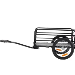 VEVOR Bike Cargo Trailer, 160 lbs Load Capacity, Heavy-Duty Bicycle Wagon Cart, Foldable Compact Storage & Quick Release with Universal Hitch, 16