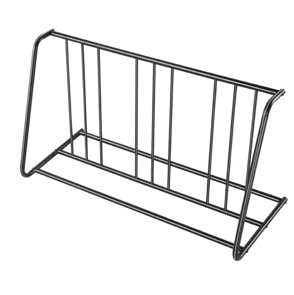 VEVOR Bike Rack, Fits Tire Width 3 Inch/76.2 mm, Carbon Steel Double-Sided Grid Bike Rack Stand, Freestanding Bicycle Storage Holder for Curbside, Garage, Indoor, Outdoor Parking, 6-Bicycle Capacity