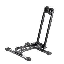 VEVOR Bike Rack, Fits 20 to 29 Inch Mountain & Road Bikes, Alloy Steel Rust-Resistant Bike Floor Stand Rack, Foldable Bicycle Stand for Entryway, Garage, Home Bikes Parking & Storage, 1 Pack, Black