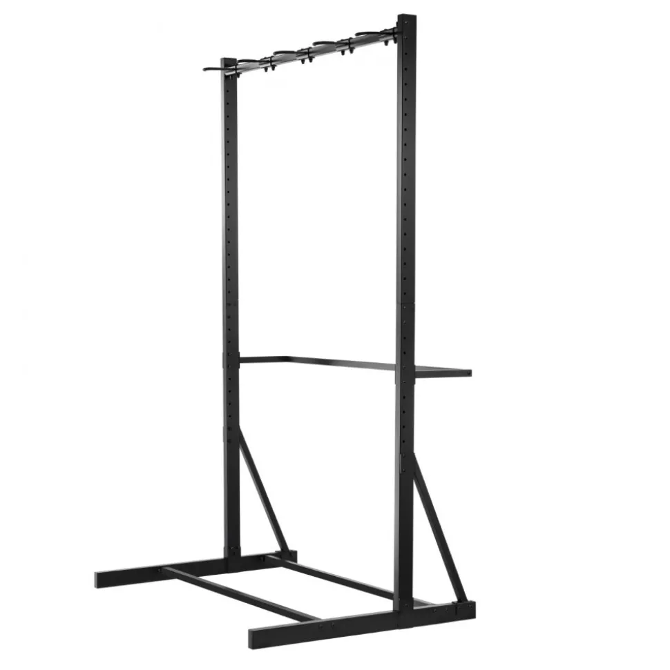 VEVOR Bike Rack, 300LBS/136KG Capacity for up to 5 Bikes, Freestanding Bike Storage Rack, Carbon Steel Vertical Bicycle Stand for Home, Yard, Garage, Living Room, Indoor/Outdoor Bicycle Storage Stand