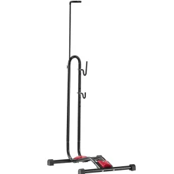 VEVOR Bike Rack, Upright Bike Stand Floor for 16 to 27.5 Inch Mountain & Road Bikes, Vertical & Horizontal Bicycle Stand for Secure Parking and Storage in Garage, Truck Bed, Indoor, Outdoor, Black