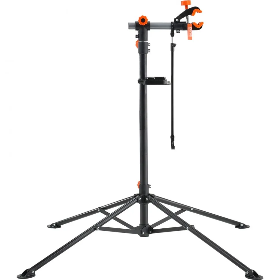 VEVOR Bike Repair Stand, 80 lbs Heavy-duty Steel Bicycle Repair Stand, Adjustable Height Bike Maintenance Workstand with Magnetic Tool Tray Telescopic Arm, Foldable Bike Work Stand for Home, Shops