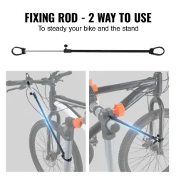 VEVOR Bike Repair Stand, 80 lbs Heavy-duty Steel Bicycle Repair Stand, Adjustable Height Bike Maintenance Workstand with Magnetic Tool Tray Telescopic Arm, Foldable Bike Work Stand for Home, Shops