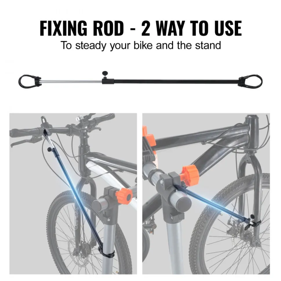 VEVOR Bike Repair Stand, 80 lbs Heavy-duty Steel Bicycle Repair Stand, Adjustable Height Bike Maintenance Workstand with Magnetic Tool Tray Telescopic Arm, Foldable Bike Work Stand for Home, Shops
