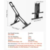 VEVOR Bike Stand 2 Pack, Foldable Freestanding Bike Storage Rack, Carbon Steel Garage Bicycle Floor Stand, Fits 20-29 in Wheel Diameters, Drill-Free Installation, for Garage, Apartment, Home, Black