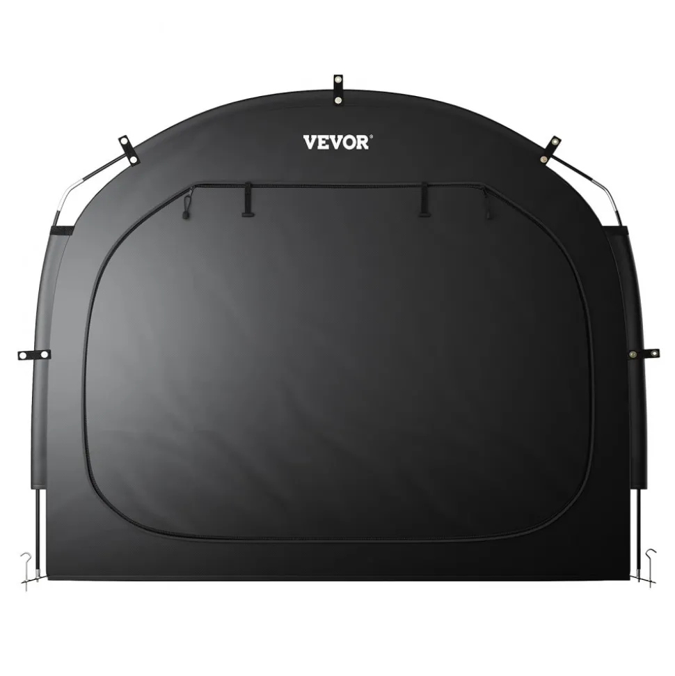 VEVOR Bike Storage Tent, 5 Bikes, Outdoor Spacious Bike Storage Tent with Ventilated Window, Waterproof Easy-to-Install Bike Tent with High Strength Fiberglass & Dual Zippers, Fit for Bicycle