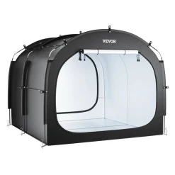 VEVOR Bike Storage Tent, 5 Bikes, Outdoor Spacious Bike Storage Tent with Ventilated Window, Waterproof Easy-to-Install Bike Tent with High Strength Fiberglass & Dual Zippers, Fit for Bicycle