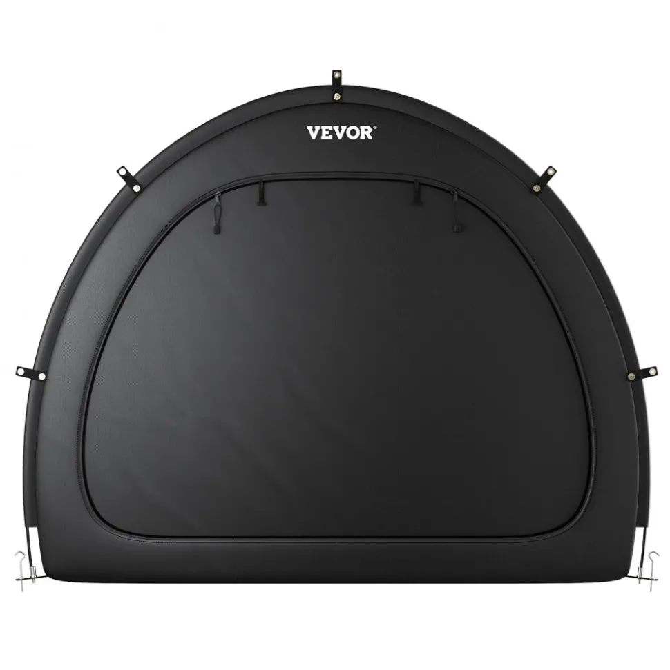 VEVOR Bike Storage Tent, 5+ Bikes, Outdoor Spacious Bike Storage Tent with Ventilated Window, Waterproof Fan-Shaped Bike Tent with High Strength Fiberglass & Dual Zippers, Fit for Bicycle