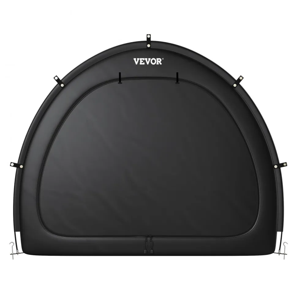 VEVOR Bike Storage Tent, 3 to 4 Bikes, Outdoor Spacious Bike Storage Tent with Ventilated Window, Waterproof Easy-to-Install Bike Tent with High Strength Fiberglass & Dual Zippers, Fit for Bicycle