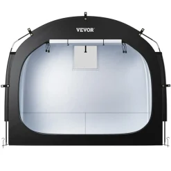 VEVOR Bike Storage Tent, 4 to 5 Bikes, Outdoor Spacious Bike Storage Tent with Ventilated Window, Waterproof Easy-to-Install Bike Tent with High Strength Fiberglass & Dual Zippers, Fit for Bicycle
