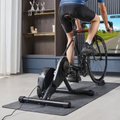 VEVOR Bike Trainer, 1-13 Level, 26-29 in & 700C Wheels, Smart Bicycle Stationary Stand for Indoor Exercise Riding with Front Wheel Riser Block, Fits Road and Mountain Bikes, Compatible with Zwift App