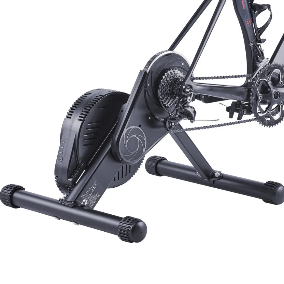 VEVOR Bike Trainer, 1-13 Level, 26-29 in & 700C Wheels, Smart Bicycle Stationary Stand for Indoor Exercise Riding with Front Wheel Riser Block, Fits Road and Mountain Bikes, Compatible with Zwift App