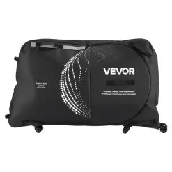 VEVOR Bike Travel Bag, Transport Universal Bicycle Storage Case Bag with TSA Lock, Support Plates, Protection and Fork Mount Stabilisation, Bicycle Case Max. Wheelbase 51 in for Airplane, Outdoor Use