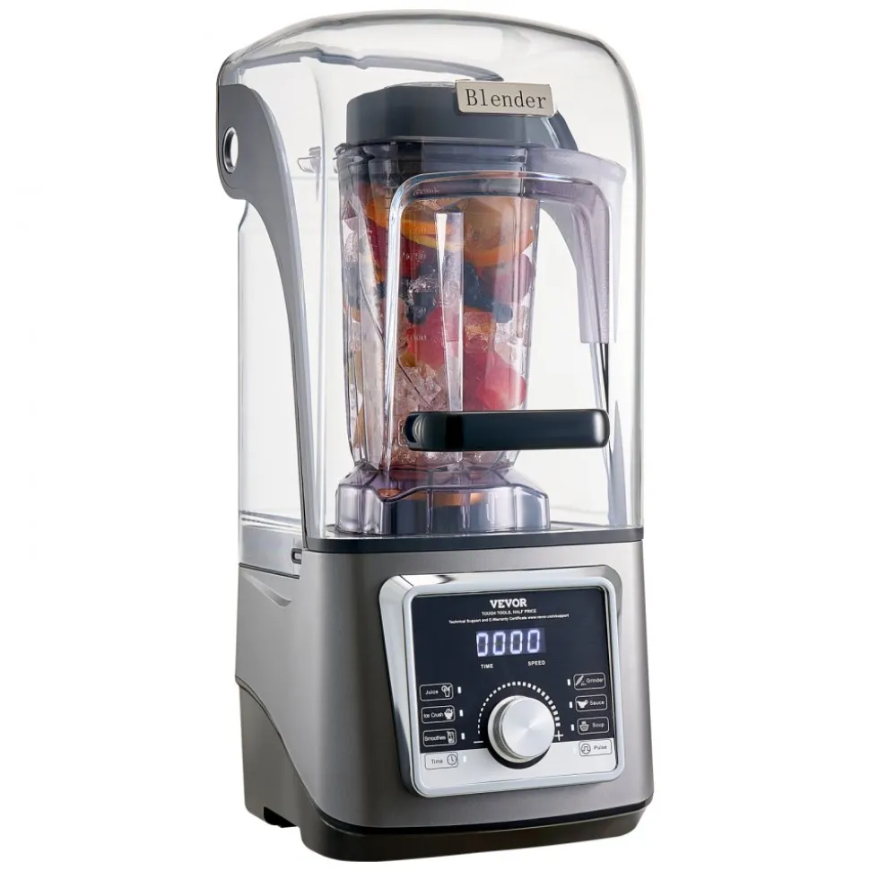 VEVOR Blender for Smoothies, 85 oz 1400W, Professional Blender with Powerful Motor, Multi-Functional Food Processing Blender with Noise Cover for Smoothie/Milkshake/Juice, Fits for Kitchen