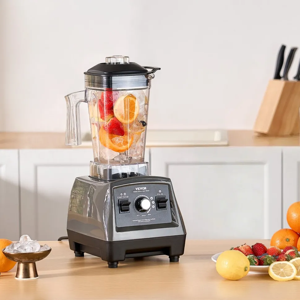 VEVOR Blender for Smoothies, 61 oz 1400W, Professional Blender with Powerful Motor, Multi-Functional Food Processing Blender for Smoothie/Milkshake/Juice, Fits for Kitchen