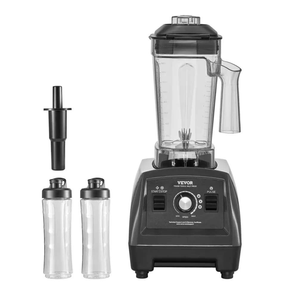 VEVOR Blender for Smoothies, 85 oz 1400W, Professional Blender with Powerful Motor, Multi-Functional Food Processing Blender with 2 Cups for Smoothie/Milkshake/Juice, Fits for Kitchen