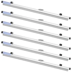 VEVOR Blueprint Clamps, 30 Inches, Blueprint Hanging Clips Binding Strips, Aluminum Construction, Large Document Storage, for Blue Print, Maps, Construction Paper Poster Plans Drawings Arts, Pack of 6