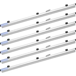 VEVOR Blueprint Clamps, 36 Inches, Blueprint Hanging Clips Binding Strips, Aluminum Construction, Large Document Storage, for Blue Print, Maps, Construction Paper Poster Plans Drawings Arts, Pack of 6