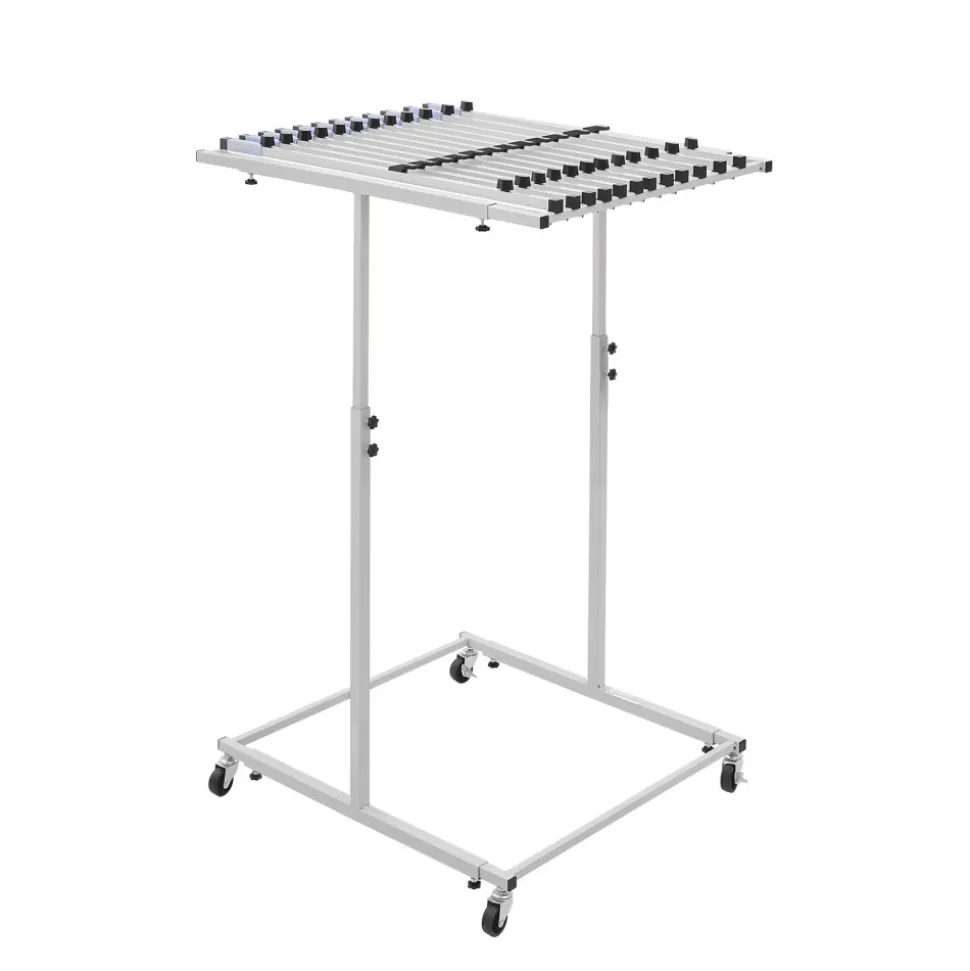 VEVOR Blueprint Storage Rack, Steel, Mobile Adjustable Blueprint Holder, Vertical Drawing Rack with Wheels, File Storage Organizer Stand, for Construction Plans Posters Home Office, Without Clamps