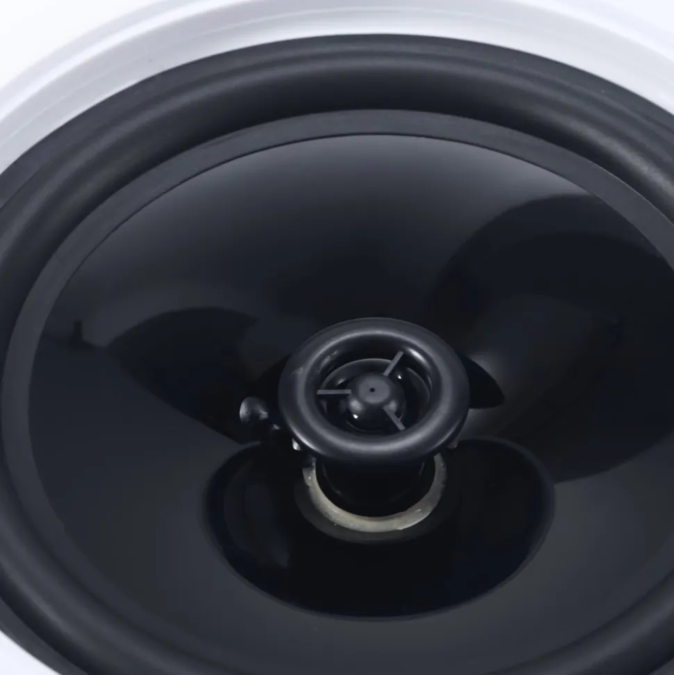 VEVOR Bluetooth Ceiling Speakers, 8", In Ceiling & In-Wall Speaker System with Amplifier, 2-Way Flush Mount Speakers, for Damp Humid Placement, Home Theater, Living Room, or Covered Patio, 1 Pair