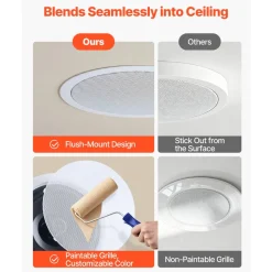 VEVOR Bluetooth Ceiling Speakers, 8
