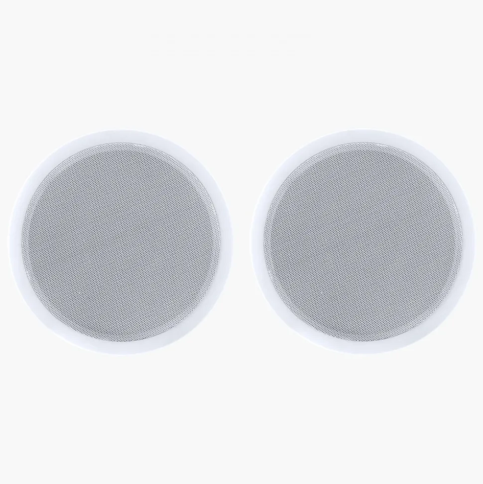 VEVOR Bluetooth Ceiling Speakers, 8", In Ceiling & In-Wall Speaker System with Amplifier, 2-Way Flush Mount Speakers, for Damp Humid Placement, Home Theater, Living Room, or Covered Patio, 1 Pair