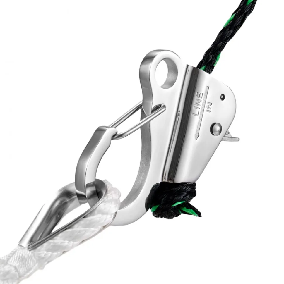 VEVOR Boat Anchor Hook, 304 Stainless Steel Slide Anchor, Knotless Anchor System with Quick Release, Boat Anchor Hook Clips for 3/8" - 5/8" Boat Anchor Rope, Easy to Use, Holds 3700 LBS