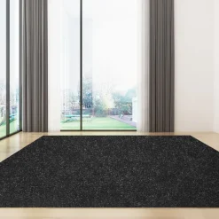 VEVOR Boat Carpet, 6 ft x 29.5 ft Marine Carpet for Boats, Waterproof Black Indoor Outdoor Carpet with Marine Backing Anti-Slide Marine Grade Boat Carpet Cuttable Easy to Clean Patio Rugs Deck Rug