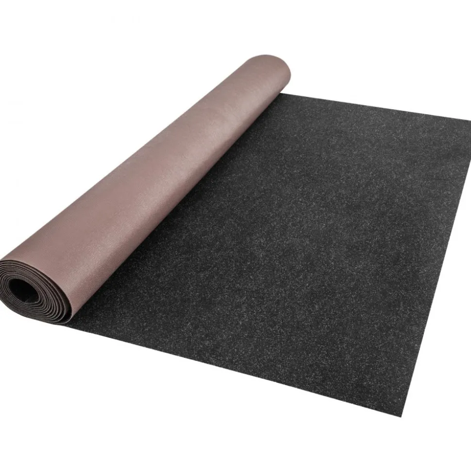 VEVOR Boat Carpet, 6 ft x 29.5 ft Marine Carpet for Boats, Waterproof Black Indoor Outdoor Carpet with Marine Backing Anti-Slide Marine Grade Boat Carpet Cuttable Easy to Clean Patio Rugs Deck Rug