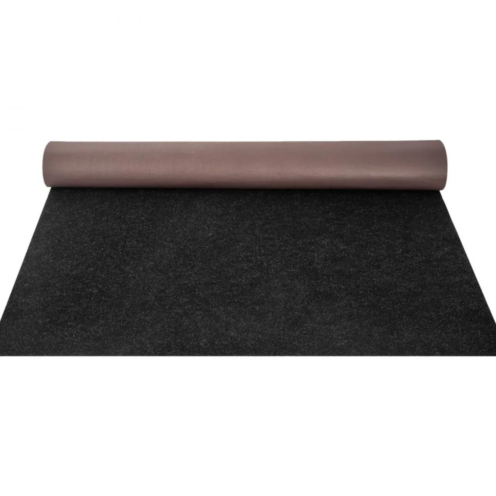 VEVOR Boat Carpet, 6 ft x 29.5 ft Marine Carpet for Boats, Waterproof Black Indoor Outdoor Carpet with Marine Backing Anti-Slide Marine Grade Boat Carpet Cuttable Easy to Clean Patio Rugs Deck Rug