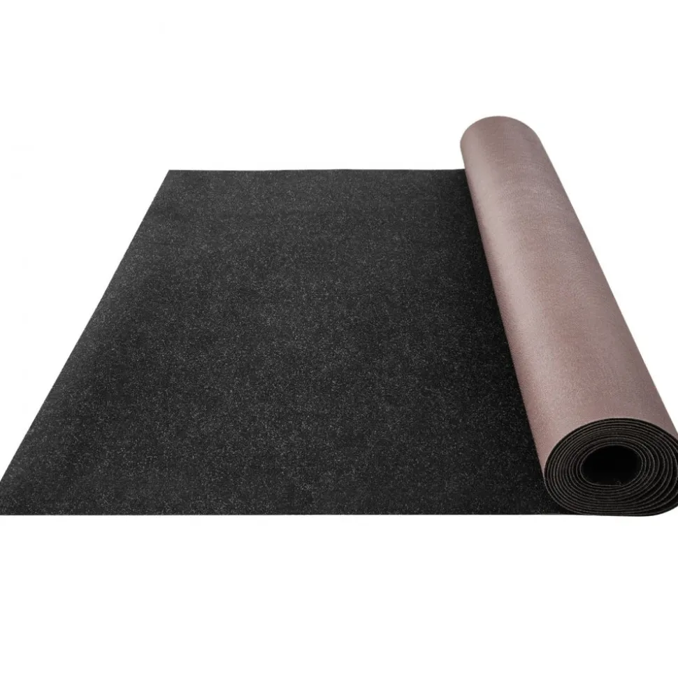 VEVOR Boat Carpet, 6 ft x 29.5 ft Marine Carpet for Boats, Waterproof Black Indoor Outdoor Carpet with Marine Backing Anti-Slide Marine Grade Boat Carpet Cuttable Easy to Clean Patio Rugs Deck Rug