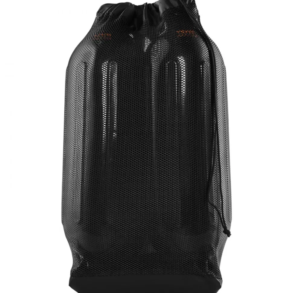 VEVOR Boat Fenders, 5.5" x 20" Boat Bumpers for Docking, Inflatable Ribbed Fender with Center Holes, Marine Boat Dock Fender Bumper with Air Pump, 4 Needles and 4 Ropes and Storage Bag, Black
