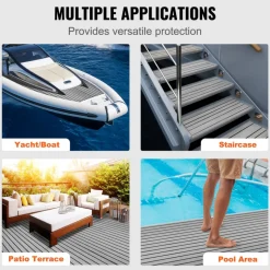 VEVOR Boat Flooring, EVA Foam Boat Decking 94.5