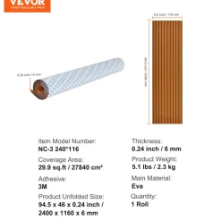VEVOR Boat Flooring, EVA Foam Boat Decking 94.5