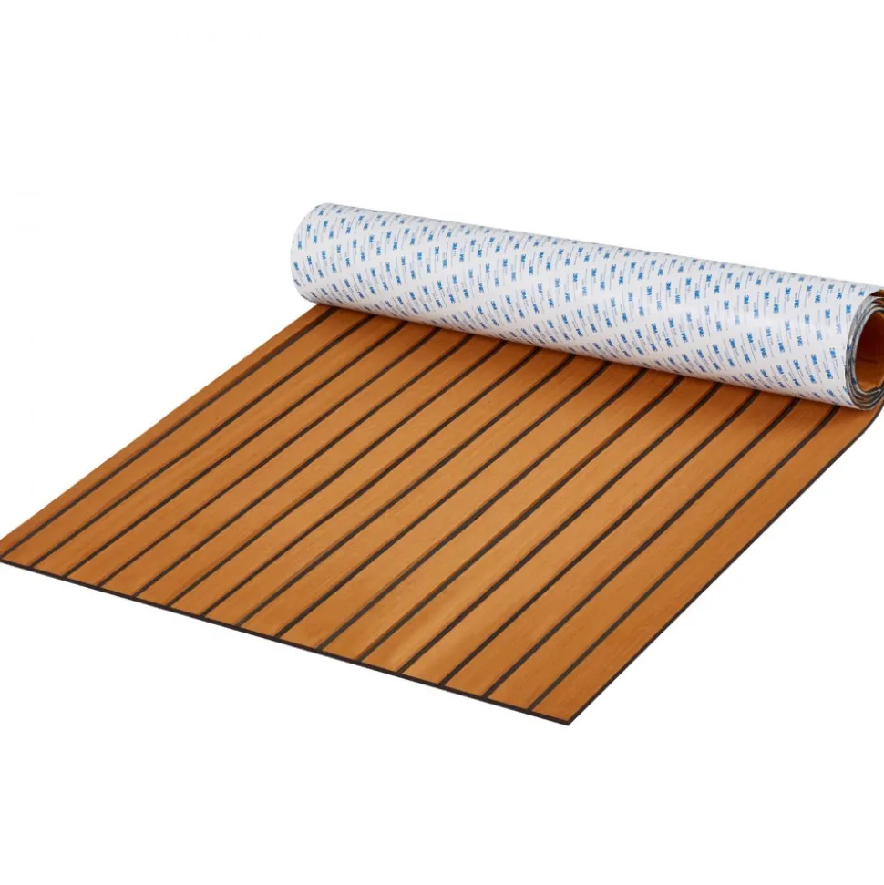 VEVOR Boat Flooring, EVA Foam Boat Decking 94.5" x 35.4", Non-Slip Self-Adhesive Flooring, 23.2 sq.ft Marine Carpet for Boats, Yacht, Pontoon, Kayak Decking