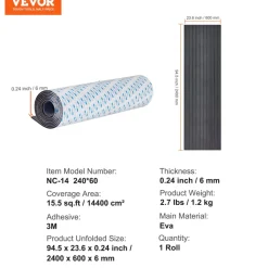 VEVOR Boat Flooring, EVA Foam Boat Decking 94.5