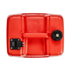 VEVOR Boat Fuel Tank, 3.17-Gallon/12-L Marine Outboard Transfer Tank, Transfer Tank with 9.8ft Hose, Gauge for Outboard Engine, Yacht, Fishing Boat, Deck, Red